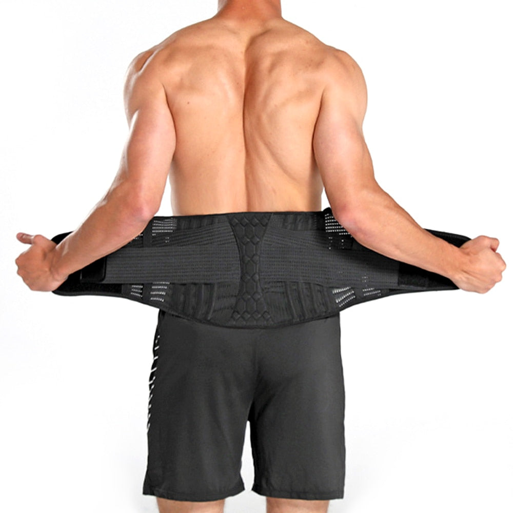 Lumbar Support Brace | Lower Back Brace with Contoured Steel Support | Adjustable Belt for Pain Relief and Stability 4
