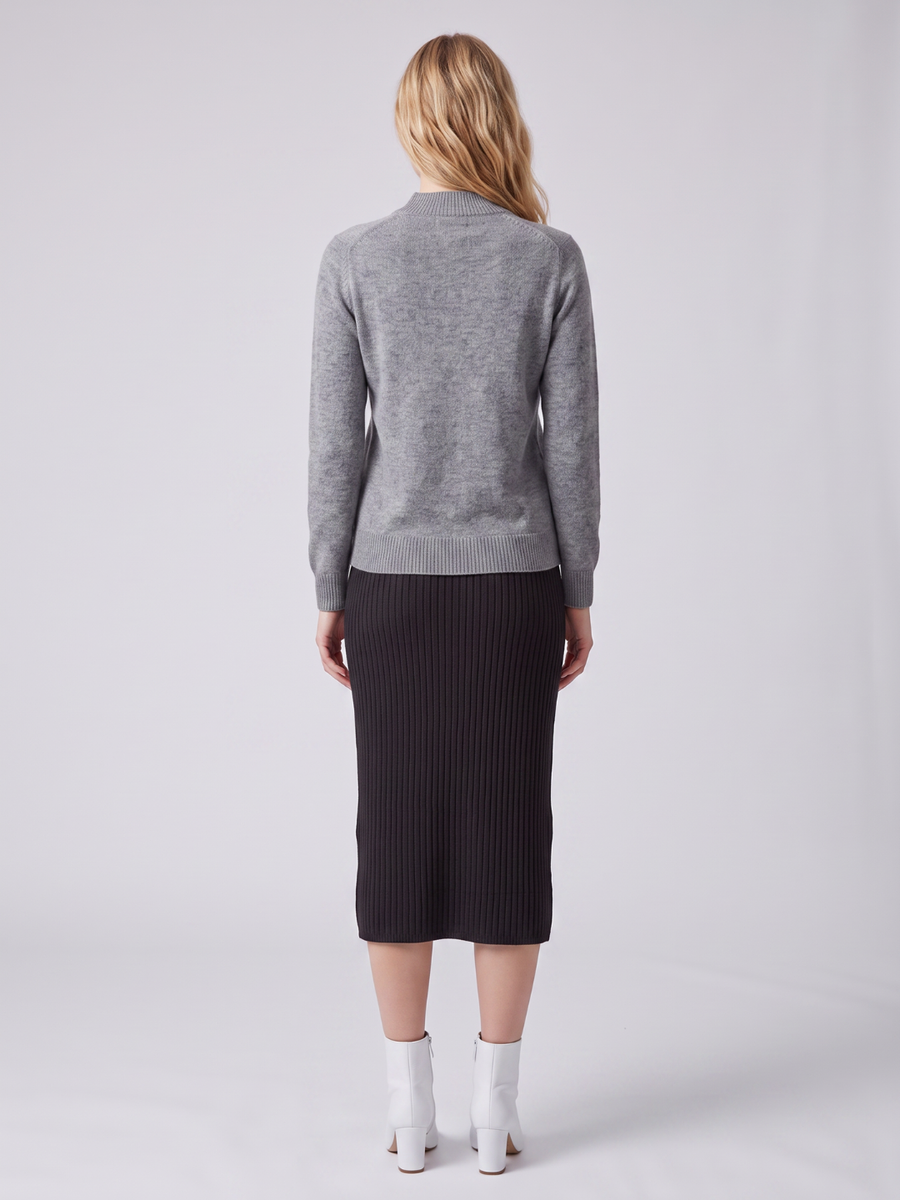 Mia | Cozy Loose-Fit Mock Neck Sweater 1