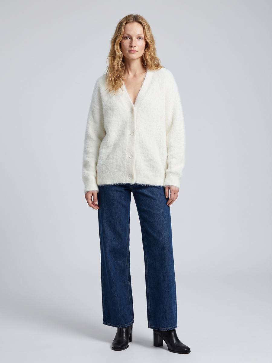 Mia | Cozy Oversized V-Neck Cardigan 0
