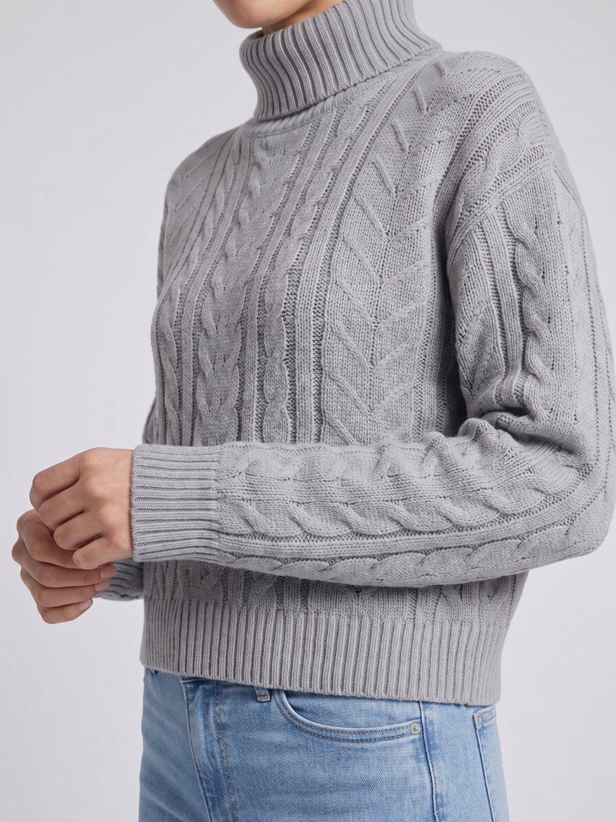 Mia | Cozy Textured Turtleneck Sweater 4