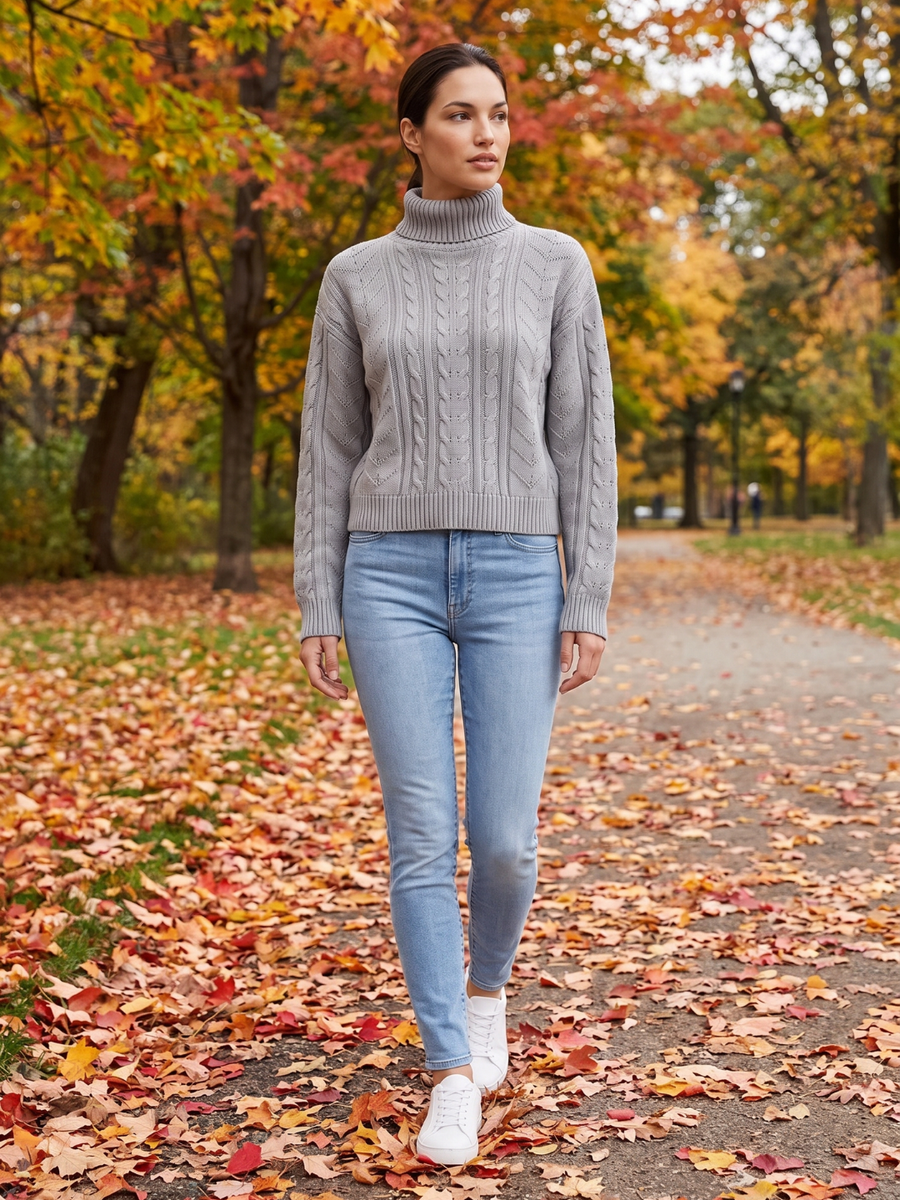 Mia | Cozy Textured Turtleneck Sweater 7