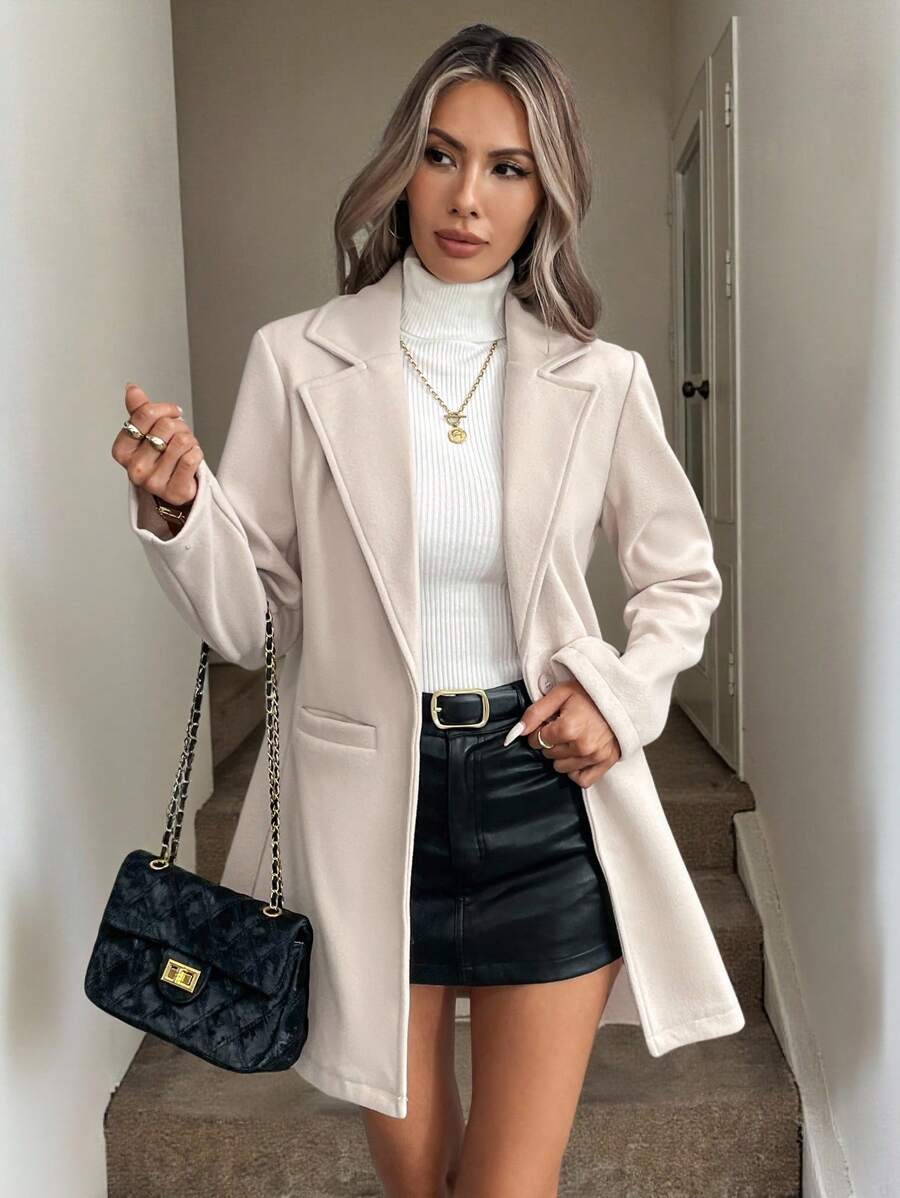 Mia | Minimalist Single Button Blazer with Pockets 5