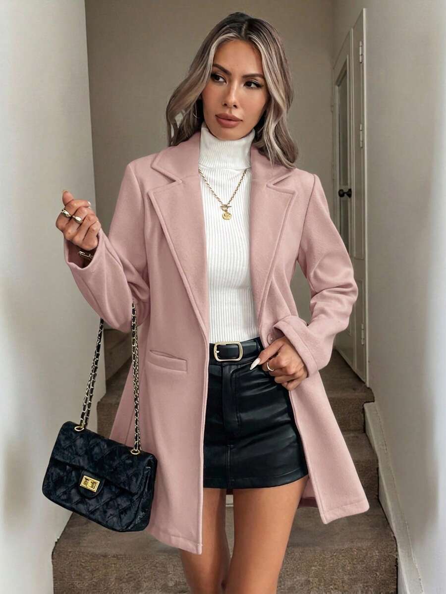 Mia | Minimalist Single Button Blazer with Pockets 8