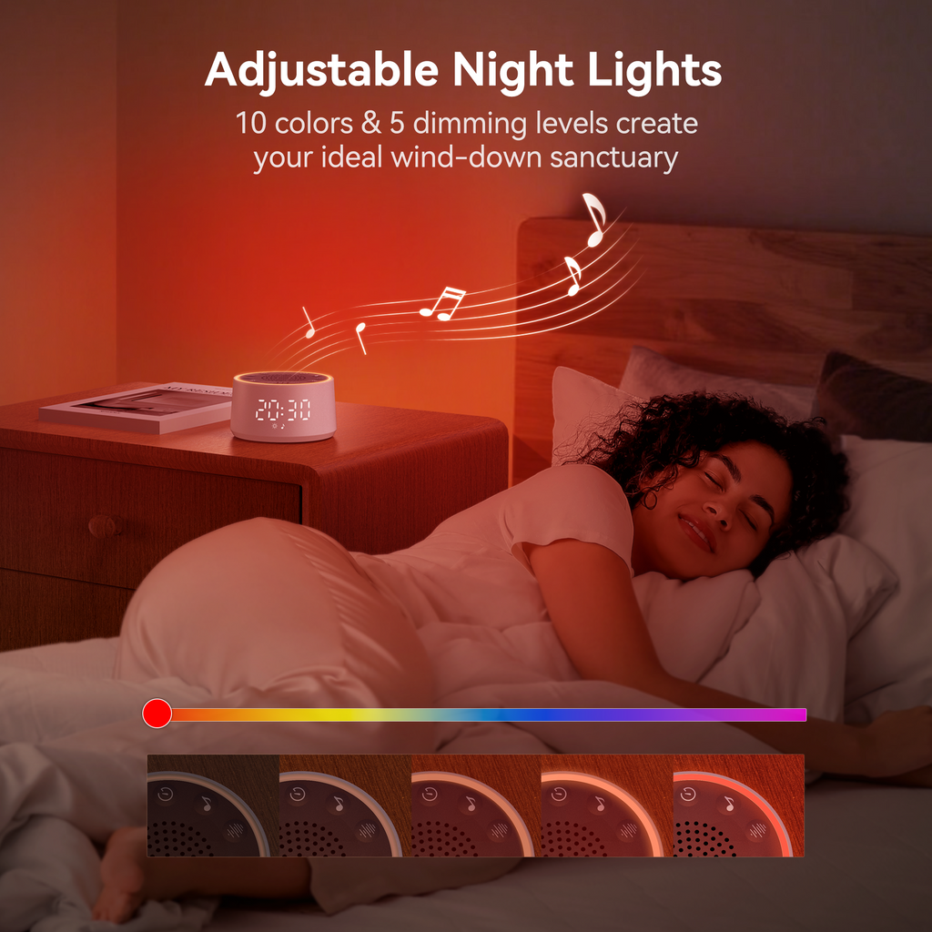 Nova Sound Machine | White Noise Machine for Sleep with Adjustable Volume | Soothing Sounds for Restful Nights 7