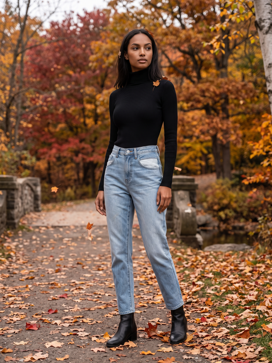 Olivia | Sleek Slim Fit Ribbed Turtleneck Sweater 8
