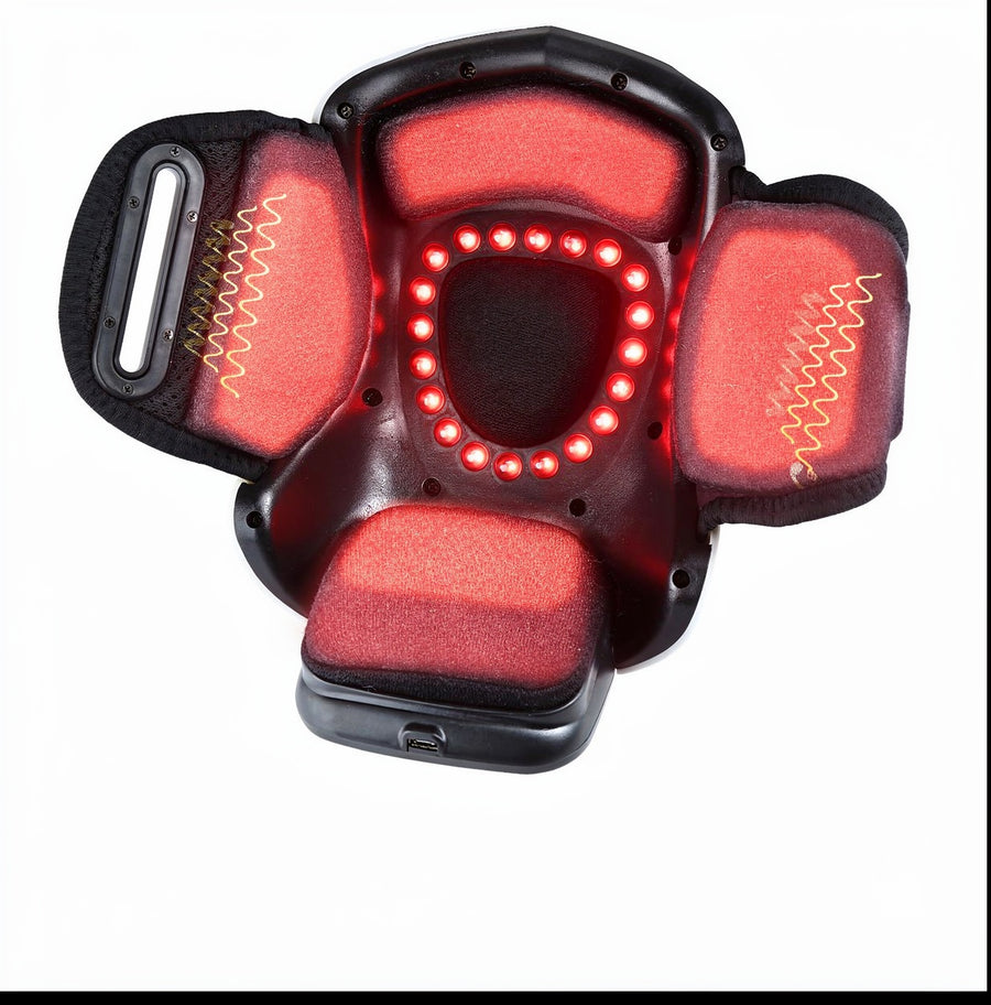 Alverra Knee Massager — Heat, Red Light & Vibration, Rechargeable