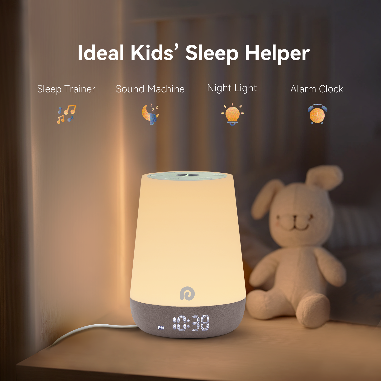 Smart Baby Sleep Trainer | Gentle Night Light & Soothing Sounds | Sleep Aid for Peaceful Nights 2