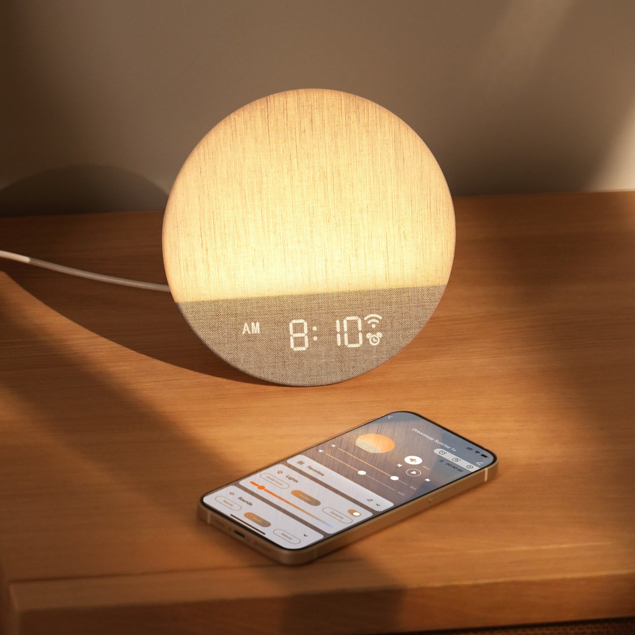 Smart Sunrise Alarm Clock with App Control & Adjustable Brightness | Gentle Wake-Up Light for Restful Mornings 0