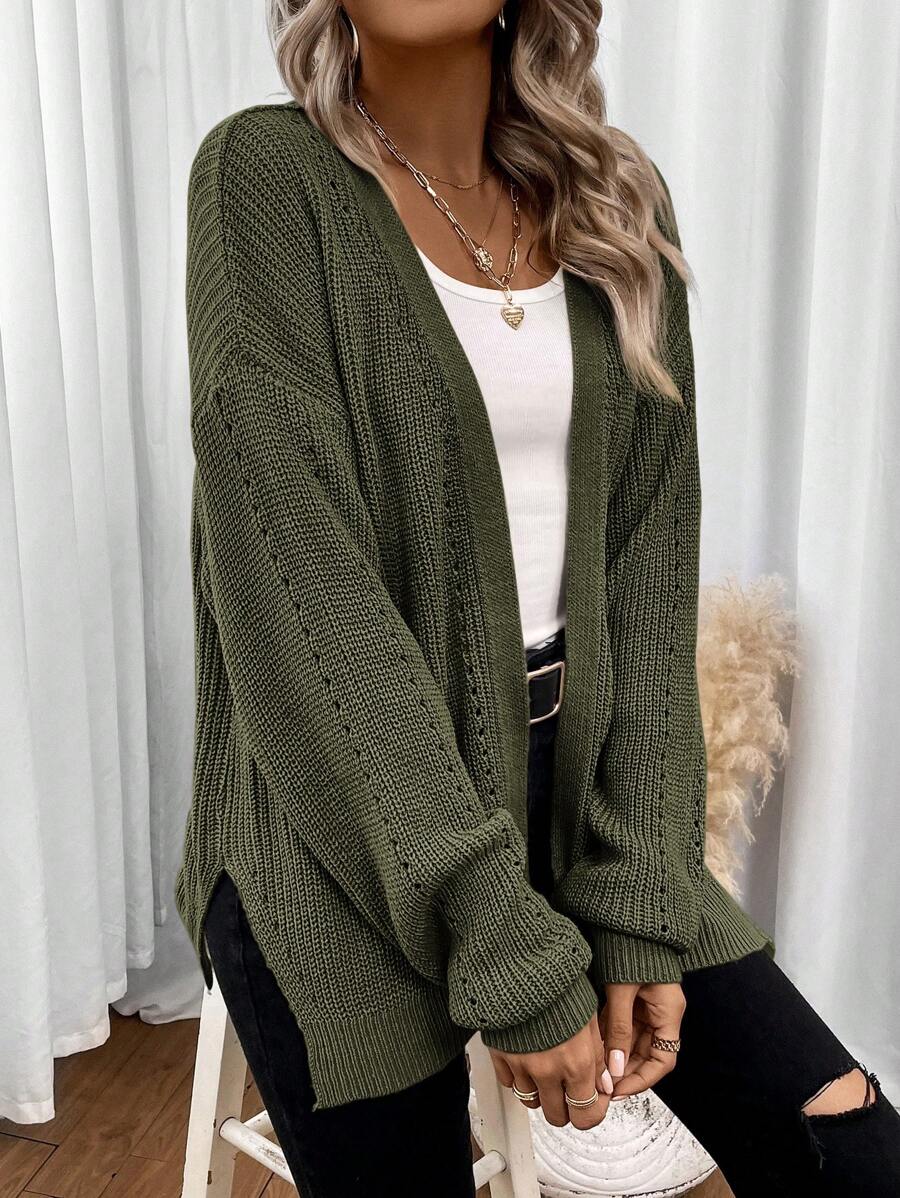 Sophia | Cozy Open Front Knit Cardigan 6