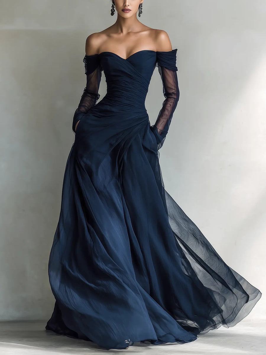 Sophia | Elegant Long Sleeve Maxi Dress for Women 0
