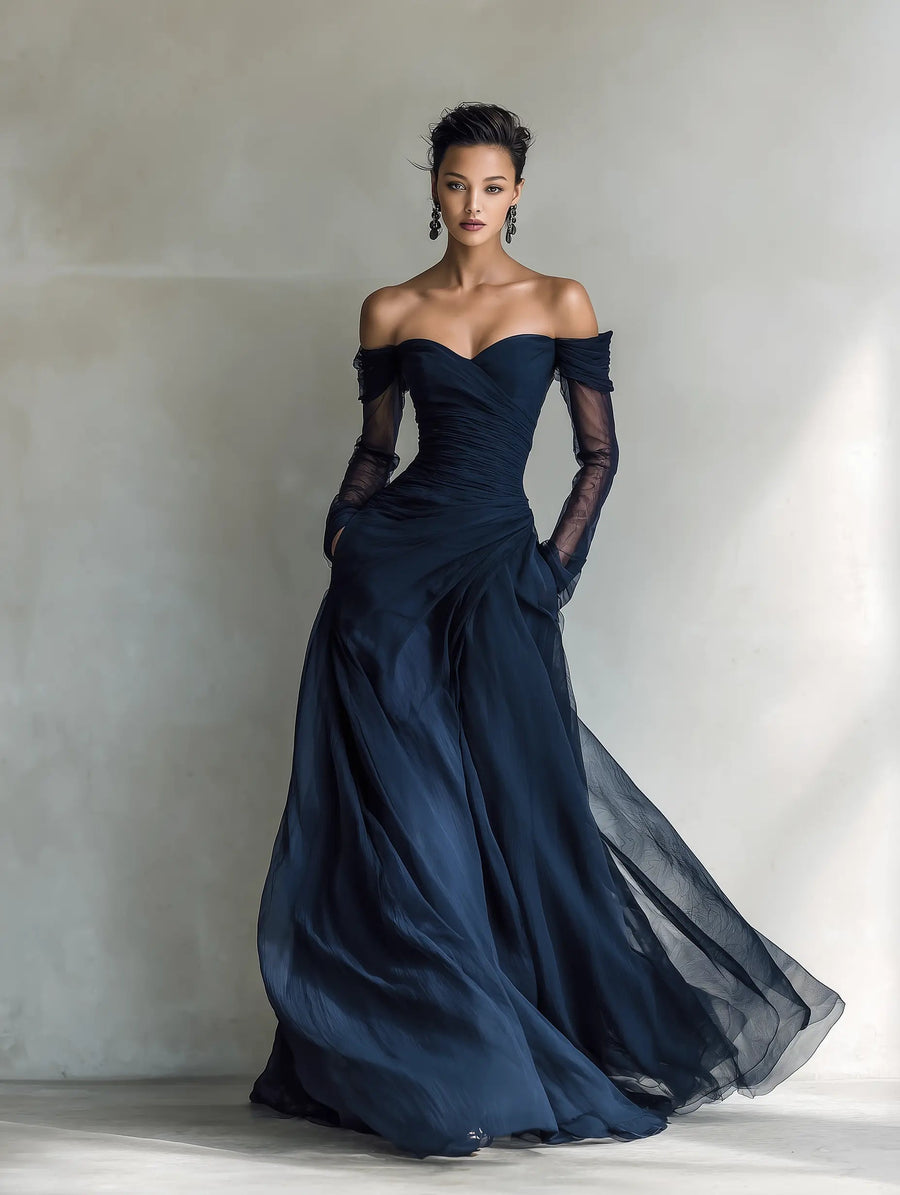 Sophia | Elegant Long Sleeve Maxi Dress for Women 2