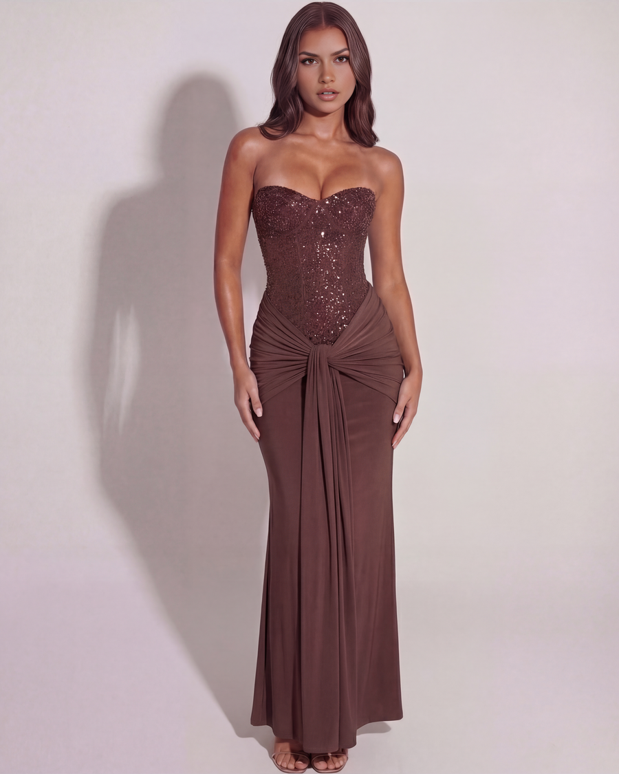 Sophia | Glamorous Embellished Maxi Dress 1