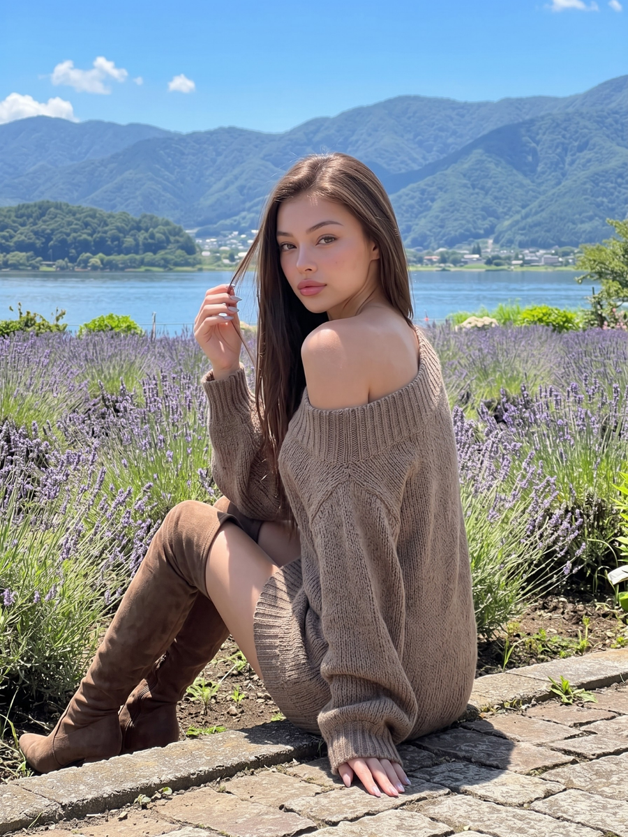 Sophie | Chic Off-Shoulder Knit Mini Dress for Women 6