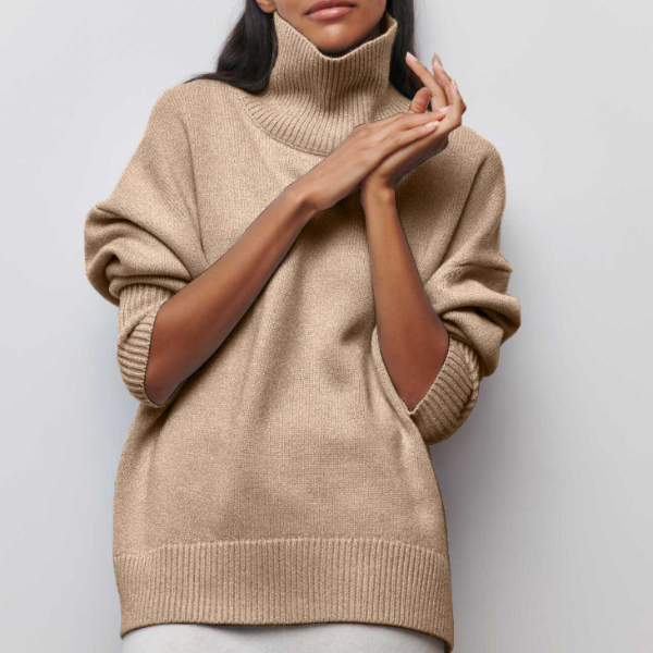 Sophie | Cozy Relaxed Turtleneck Knit Sweater 2