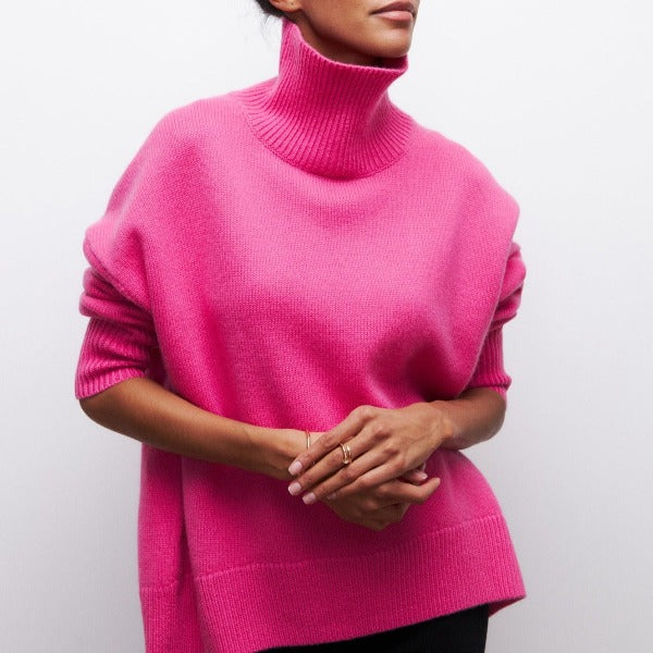 Sophie | Cozy Relaxed Turtleneck Knit Sweater 3