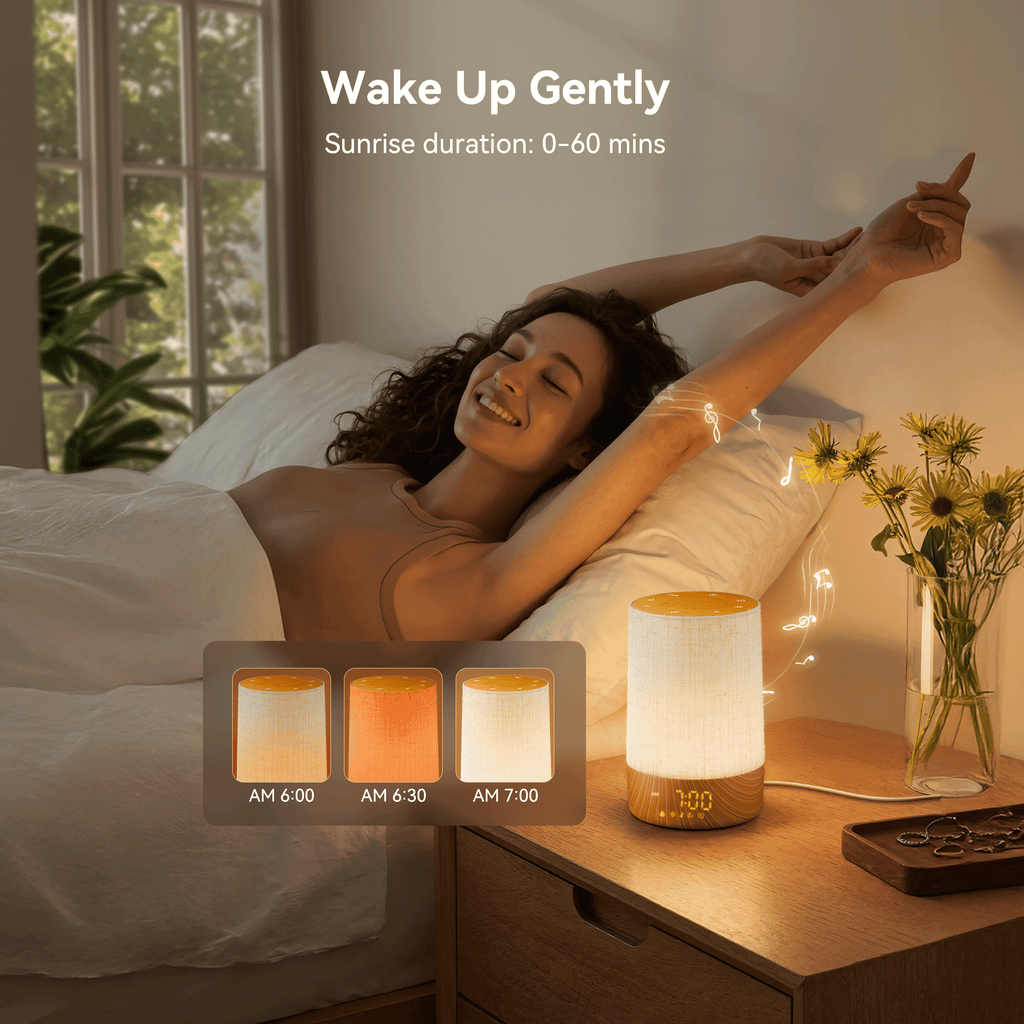 Sunrise Beam | Sunrise Alarm Clock with Gradual Light Simulation | Digital Wake-Up Light for Refreshing Mornings 2
