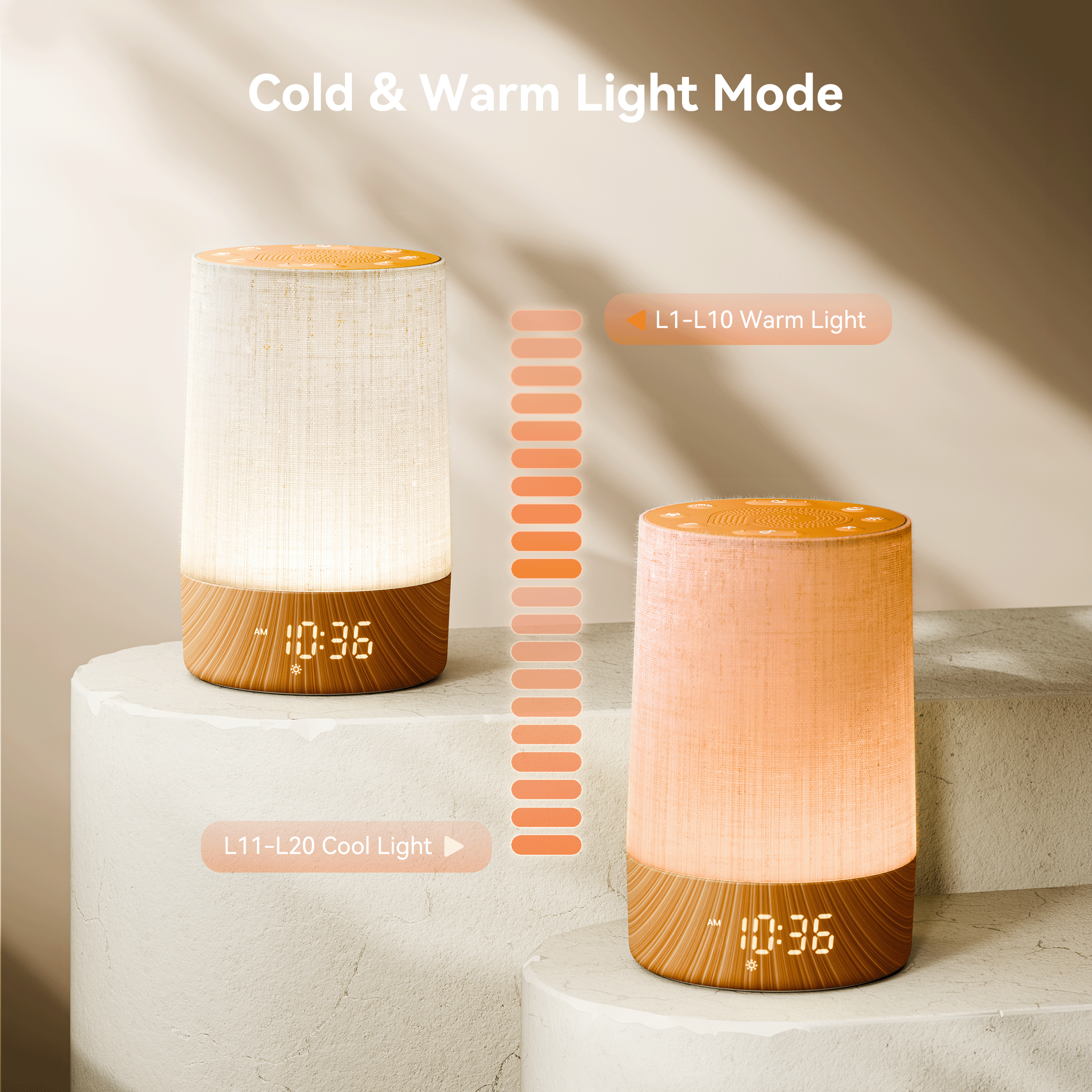Sunrise Beam | Sunrise Alarm Clock with Gradual Light Simulation | Digital Wake-Up Light for Refreshing Mornings 4