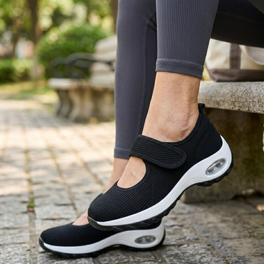 Alverra StepSure Women's Extra-Wide Shoes — Cushioned, Adjustable Velcro