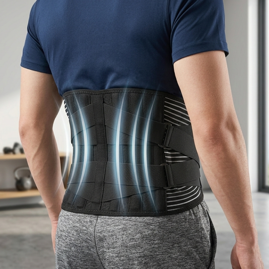 Alverra Lumbar Support Brace — 360-Degree Compression, Steel Plates