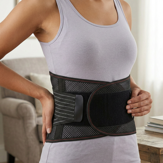Alverra Lumbar Support Belt — Dual-Zone Compression, Mesh Fabric