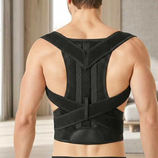 Alverra Posture Align Back Brace — Lumbar Support, Adjustable Straps