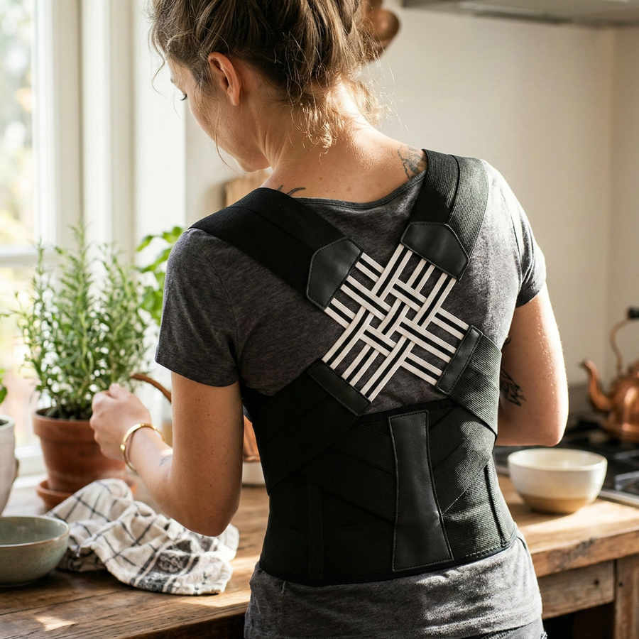 Alverra Posture Corrector Brace — Adjustable, Lightweight, Discreet