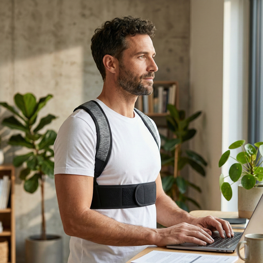 Alverra BambooSpine Posture Corrector — Eco-Friendly, Breathable, Discreet