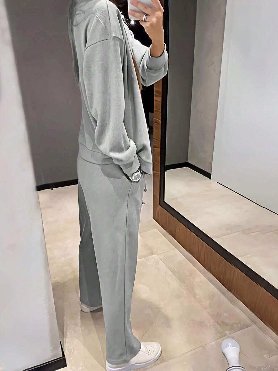 Zolisse | Knit Cardigan and Wide Leg Trouser Set 5