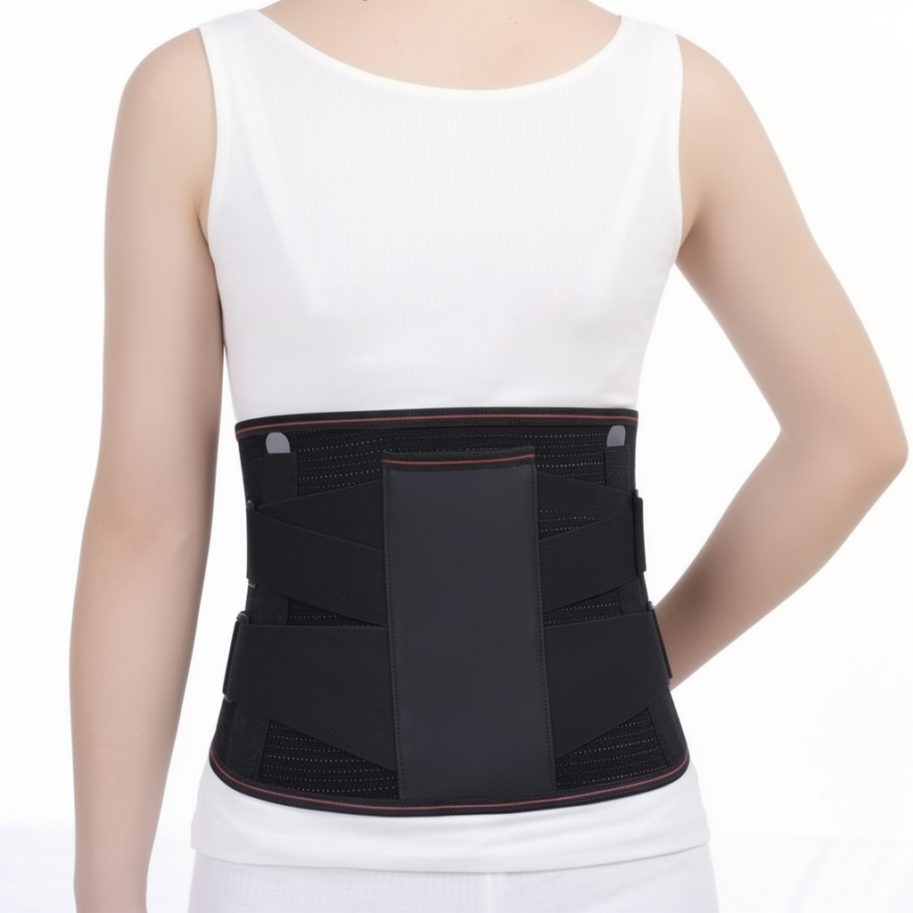Alverra Posture Back Brace — Contoured Steel Support, Adjustable Compression