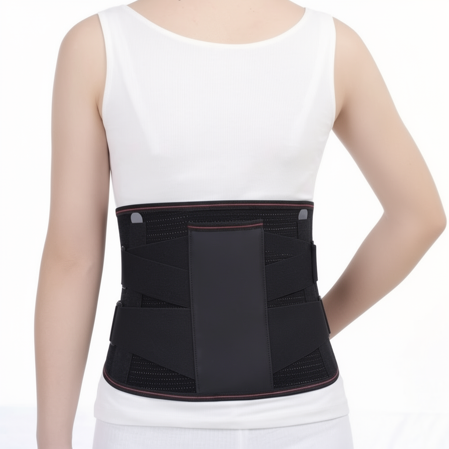 Alverra Posture Back Brace — Contoured Steel Support, Adjustable Compression