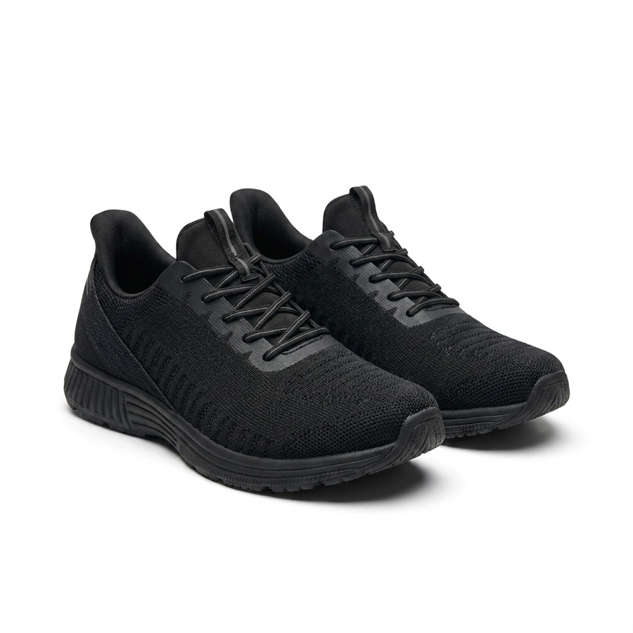 OrthoKnit Slip-On Sneakers Black - angle A